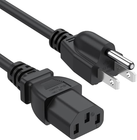 Horizon Fitness 5ft AC Power Cord | 3 Prong Charger for Treadmills & Ellipticals | Compatible with BowFlex, Sole, Goplus