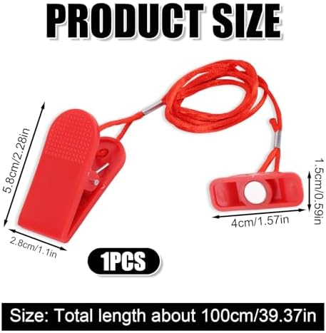 Treadmill Magnet Safety Key | Universal Emergency Stop Magnet for Treadmills | Compatible with Most Running Machines | D