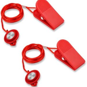 2pcs Universal Treadmill Magnet Safety Key - Magnetic Emergency Stop Switch for Running Machines - Compatible with All T