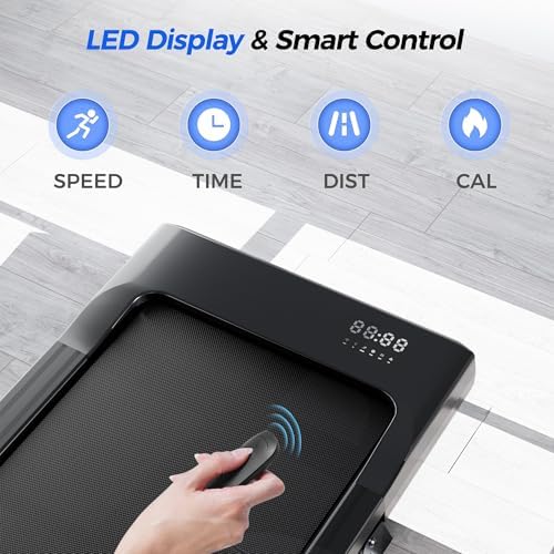 SuperRun Incline Walking Pad - 3 in 1 Portable Under Desk Treadmill for Home & Office Use, |5 HP Quiet Mini Treadmill wi