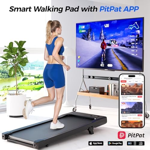 SuperRun Incline Walking Pad - 3 in 1 Portable Under Desk Treadmill for Home & Office Use, |5 HP Quiet Mini Treadmill wi